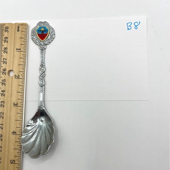 1982 Knoxville Worlds Fair Souvenir Collector Spoon Silver Tone Vintage B8 - Picture 4 of 4